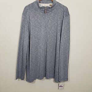 NWT Tasso Elba Island Sun protect UPF Protection Long Sleeve Quarter Zip Shirt